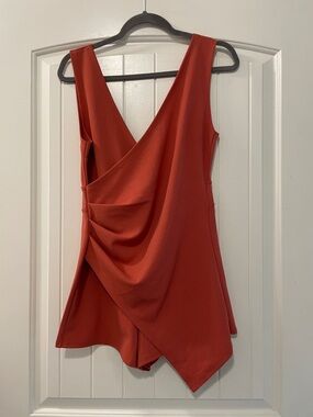 Mind Code Sleeveless Draped Romper